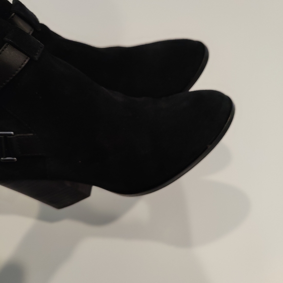 Cole Haan Minna Suede Leather Heel Ankle Boots - Picture 7 of 11